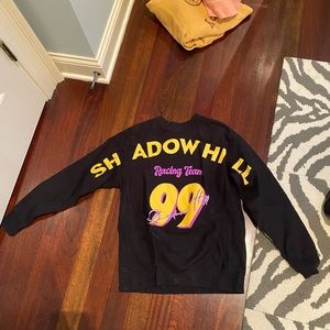 Shadow Hill racing crewneck in icy black lakers